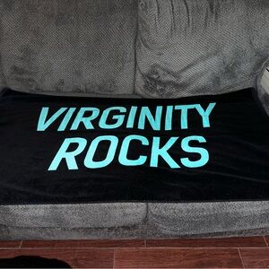 Virginity Rocks Beach Towel by Danny Duncan